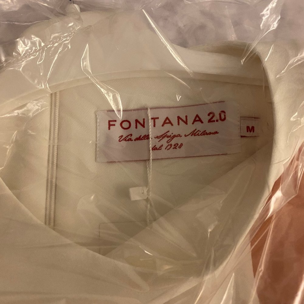 Fontana 2.0 White & Pink Sheath Dress - M - Picture 6 of 6